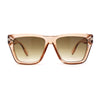 Womens Mod Square Large Cat Eye Beveled Plastic Sunglasses