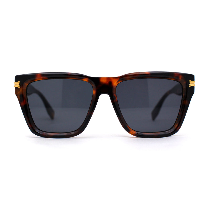 Womens Mod Square Large Cat Eye Beveled Plastic Sunglasses