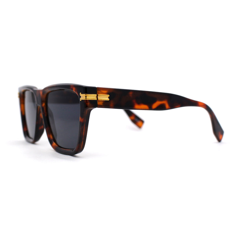 Womens Mod Square Large Cat Eye Beveled Plastic Sunglasses