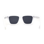 Womens Mod Square Large Cat Eye Beveled Plastic Sunglasses