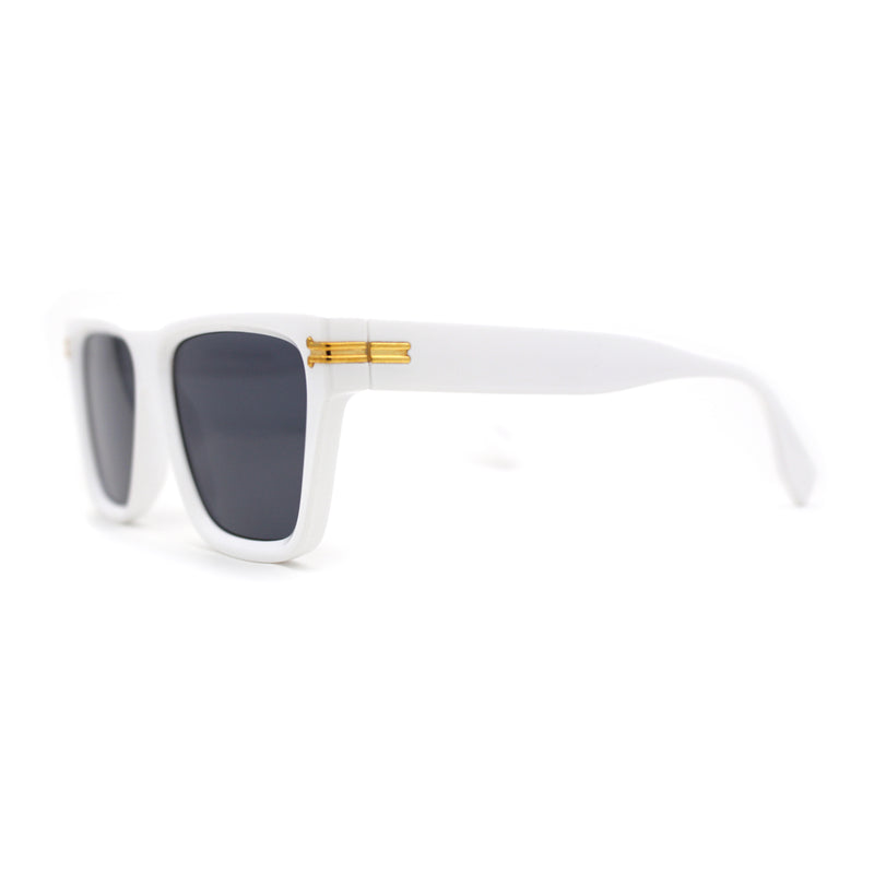 Womens Mod Square Large Cat Eye Beveled Plastic Sunglasses