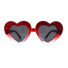 Kid Size Girls Thick Plastic Heart Shape Retro Sunglasses