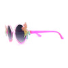 Kid Size Girls Rainbow Unicorn Pin Round Circle Lens Sunglasses