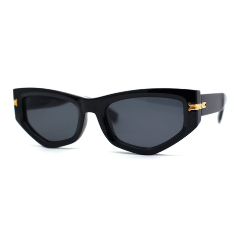 Womens Mod Square Cat Eye Thick Plastic Sunglasses