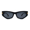 Womens Mod Square Cat Eye Thick Plastic Sunglasses