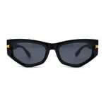 Womens Mod Square Cat Eye Thick Plastic Sunglasses