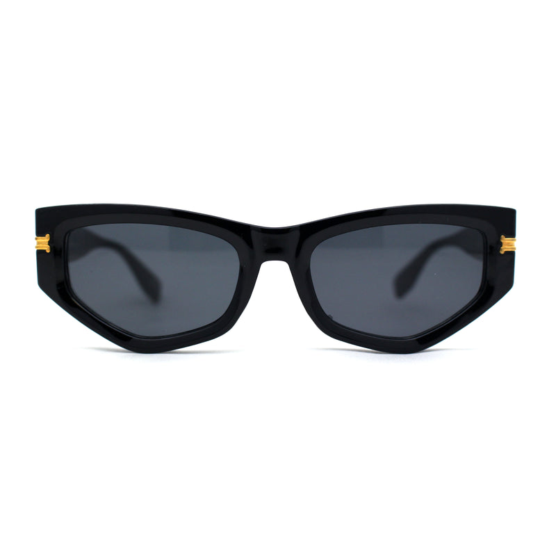 Womens Mod Square Cat Eye Thick Plastic Sunglasses