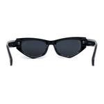 Womens Mod Square Cat Eye Thick Plastic Sunglasses