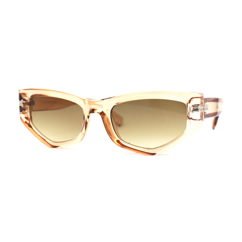 Womens Mod Square Cat Eye Thick Plastic Sunglasses