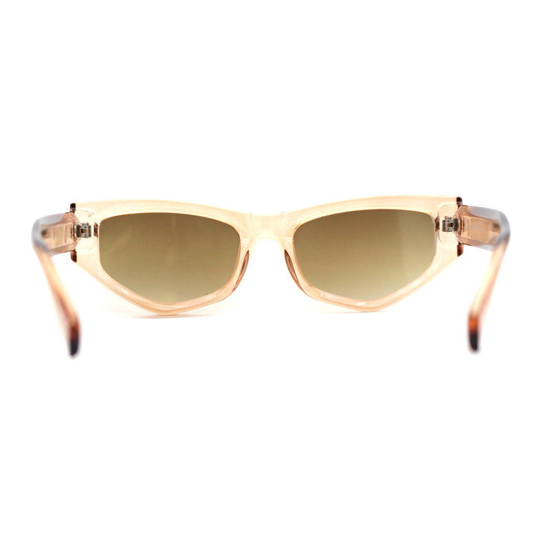 Womens Mod Square Cat Eye Thick Plastic Sunglasses