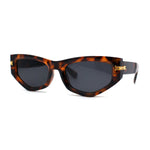 Womens Mod Square Cat Eye Thick Plastic Sunglasses