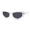 Womens Mod Square Cat Eye Thick Plastic Sunglasses