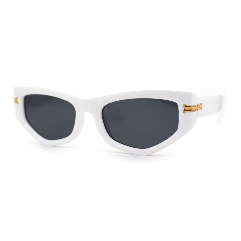 Womens Mod Square Cat Eye Thick Plastic Sunglasses