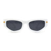 Womens Mod Square Cat Eye Thick Plastic Sunglasses