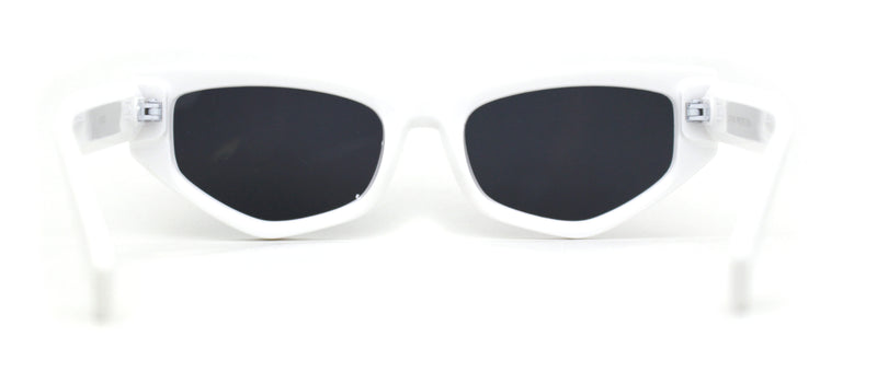 Womens Mod Square Cat Eye Thick Plastic Sunglasses