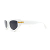Womens Mod Square Cat Eye Thick Plastic Sunglasses