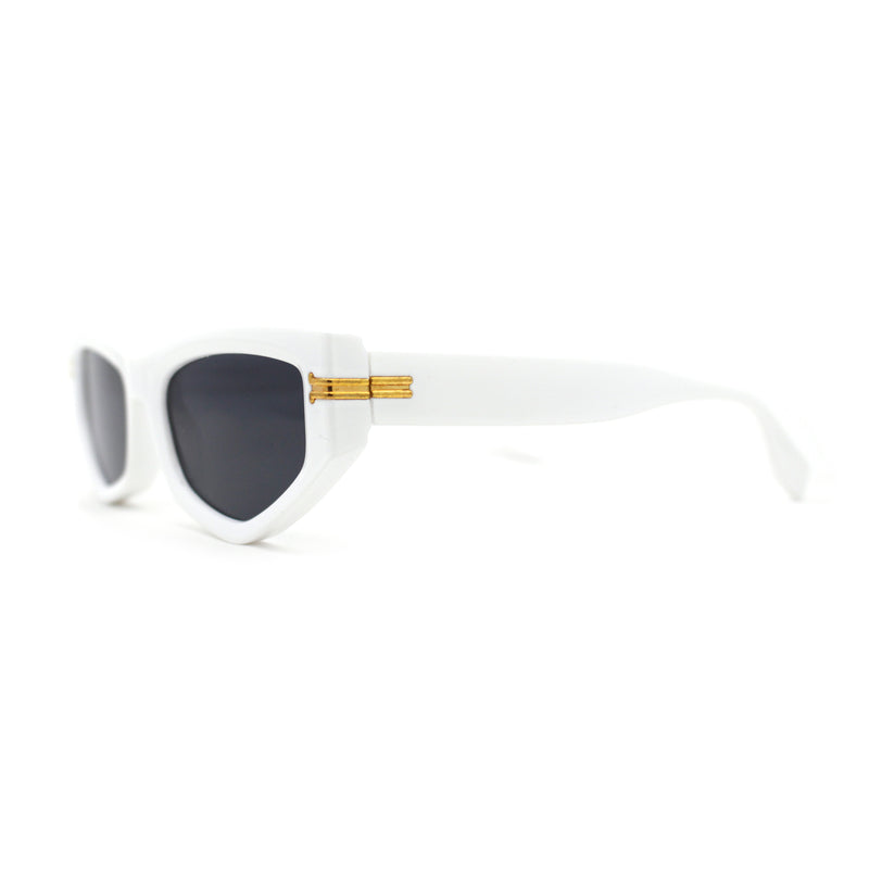Womens Mod Square Cat Eye Thick Plastic Sunglasses