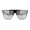 Unique Rimless Exposed Panel Lens Hipster Horn Rim Retro Sunglasses
