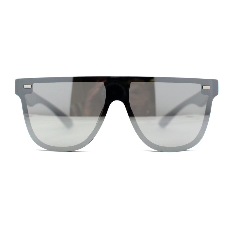 Unique Rimless Exposed Panel Lens Hipster Horn Rim Retro Sunglasses