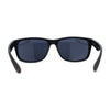 Locs Mens Woodgrain Arm Rectangular Sport Horn Rim Sunglasses