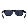 Locs Mens Woodgrain Arm Rectangular Sport Horn Rim Sunglasses