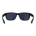 Locs Mens Woodgrain Arm Rectangular Sport Horn Rim Sunglasses