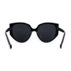 Polarized Womens Mod Oversized Flat Butterfly Fashion Sunglasses