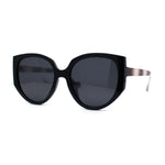 Polarized Womens Mod Oversized Flat Butterfly Fashion Sunglasses