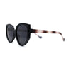 Polarized Womens Mod Oversized Flat Butterfly Fashion Sunglasses