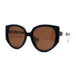 Polarized Womens Mod Oversized Flat Butterfly Fashion Sunglasses