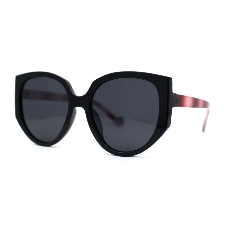 Polarized Womens Mod Oversized Flat Butterfly Fashion Sunglasses