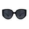 Polarized Womens Mod Oversized Flat Butterfly Fashion Sunglasses