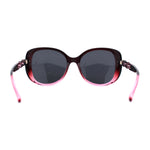 Polarized Womens Chain Arm Butterfly Designer Style Plastic Sunglasses