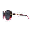 Polarized Womens Chain Arm Butterfly Designer Style Plastic Sunglasses