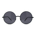 Classic Iconic Hippie Large Circle Lens Round Metal Sunglasses