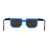 Boys Kid Size 8-bit Pixel Horn Rim Gamer Plastic Sunglasses