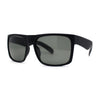 Mens Tempered Glass Lens Flat Top Rectangle Gangster Shade Sunglasses