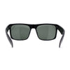 Mens Tempered Glass Lens Flat Top Rectangle Gangster Shade Sunglasses
