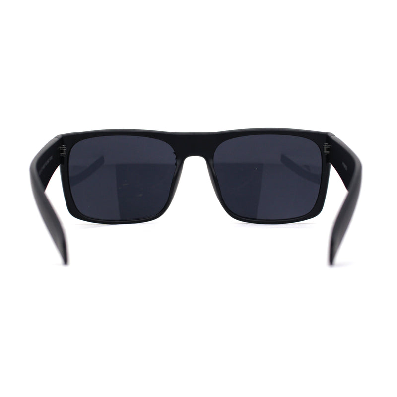 Mens OG Flat Top Rectangle Gangster Mob Shade Sunglasses