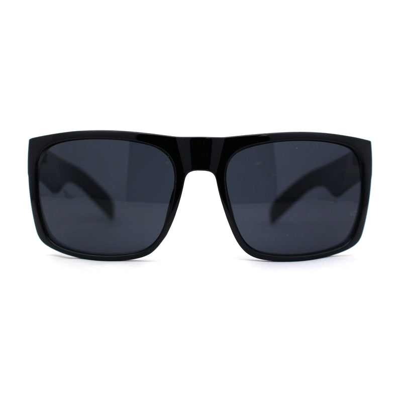 Mens OG Flat Top Rectangle Gangster Mob Shade Sunglasses