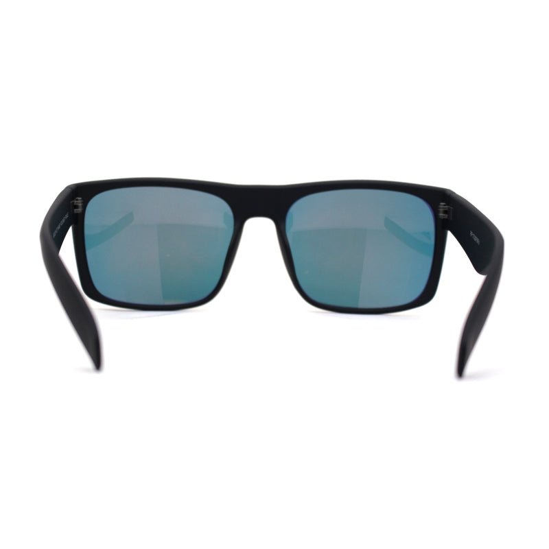 Mens OG Flat Top Rectangle Gangster Mob Shade Sunglasses