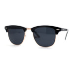 Mens Hipster Classic Half Horn Rim Iconic Sunglasses