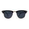 Mens Hipster Classic Half Horn Rim Iconic Sunglasses