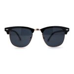 Mens Hipster Classic Half Horn Rim Iconic Sunglasses