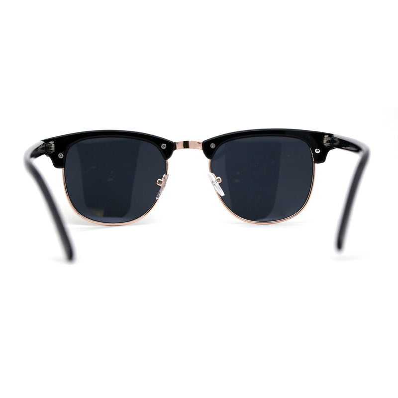 Mens Hipster Classic Half Horn Rim Iconic Sunglasses