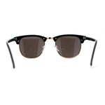 Mens Hipster Classic Half Horn Rim Iconic Sunglasses