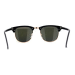 Mens Hipster Classic Half Horn Rim Iconic Sunglasses