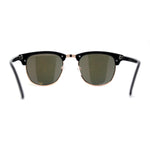 Mens Hipster Classic Half Horn Rim Iconic Sunglasses