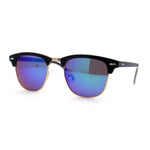 Mens Hipster Classic Half Horn Rim Iconic Sunglasses