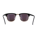 Mens Hipster Classic Half Horn Rim Iconic Sunglasses